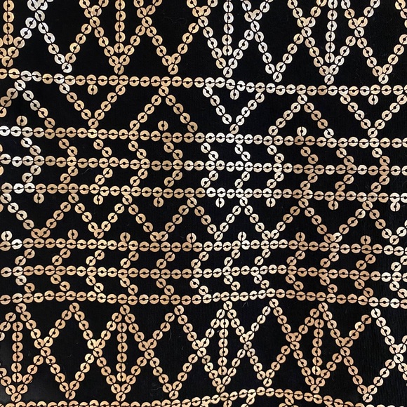 H&M black dress shirt with gold sequins - Picture 2 of 3